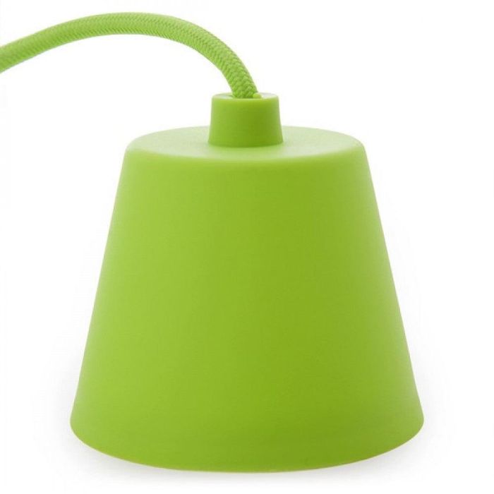 Portalámparas E27 Cable - Rosetón - Color Verde 1 Portalámparas E27 Cable - Rosetón - Color Verde 1