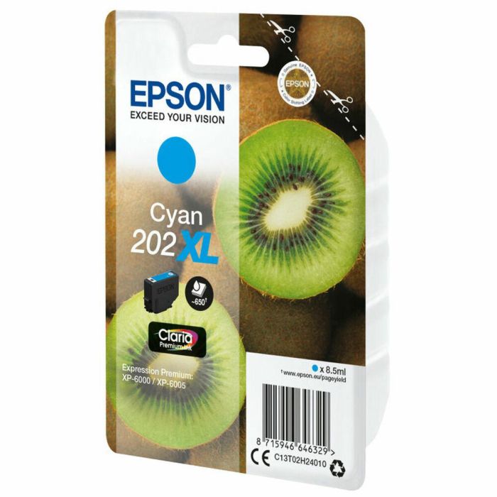 Cartucho de Tinta Original Epson C13T02H24010 Cian