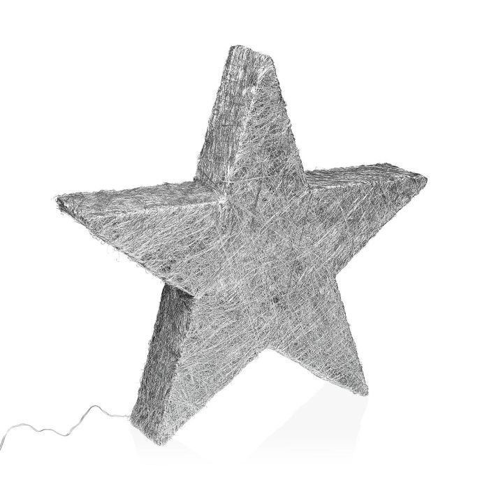 Estrella Plateada En 3D Luminosa 50Cm Versa (2 Unidades) Estrella Plateada En 3D Luminosa 50Cm Versa (2 Unidades)
