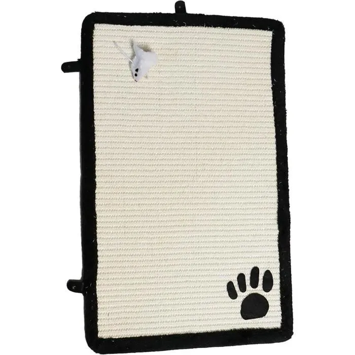 AIME Alfombra Rascador para Gatos con Juguete Colgante - 35 x 55 cm 1