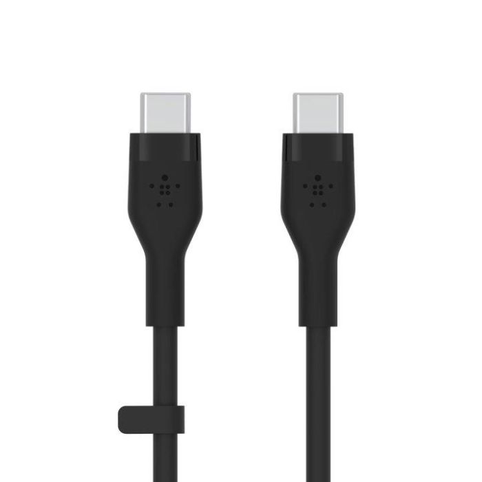 Belkin CAB009bt1MBW2PK Cable USB-C a USB-C Boost Charge de Silicona, 1m, Pack 2 Unidades (Blanco/Negro), Carga Rápida y USB PD 4