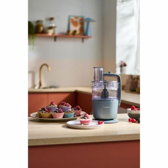 Kenwood FDP22.000GY Robot multifunción 650W, 1 velocidad + Pulso, Bol 1.3L con accesorios 1