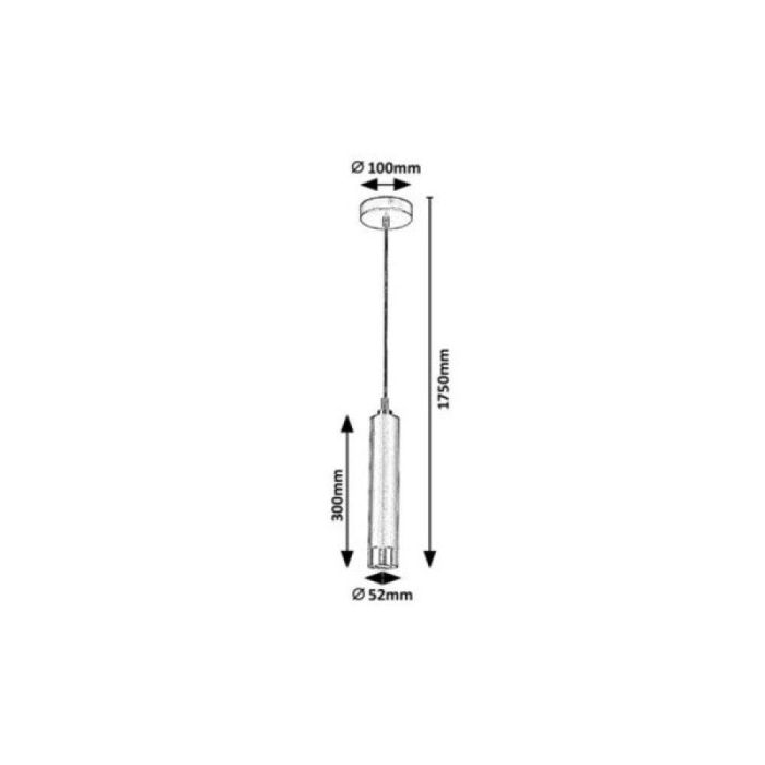 Lámpara Colgante RABALUX "Zircon" 1xGU10 IP20 [RAB-5076] 1