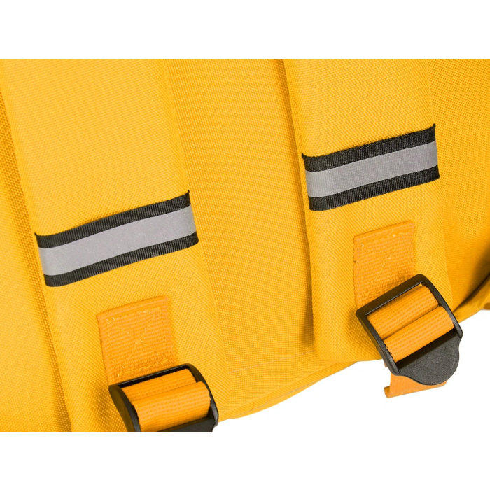 Antartik Mochila 2 asas y bolsillos exteriores mostaza 300x115x390 mm 11