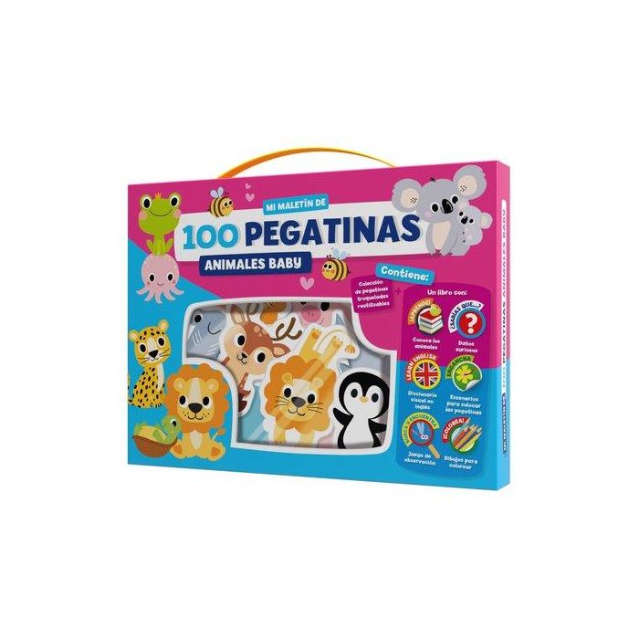 Juego Imagiland Maletin 100 Pegatinas Animales Baby
