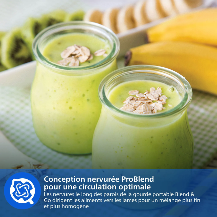 Philips Licuadora HR2670/00, 350 W, 0,8 L, Negra 3