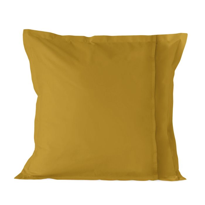 Funda de almohada HappyFriday BASIC Mostaza 80 x 80 cm 1