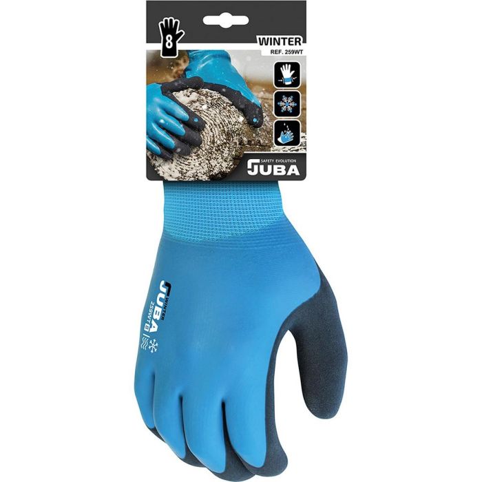 Guantes de Trabajo JUBA Azul Nitrilo Frío