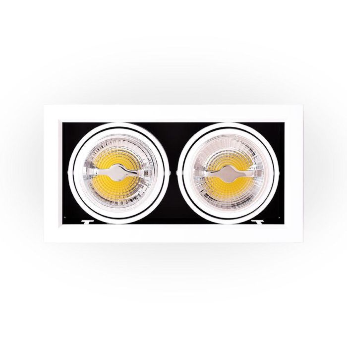 Foco Downlight Cardan LED 24W 2.400Lm 6000ºK CREE RA►90 40.000H [JW-CAR-LED-2x12W-CW] 2