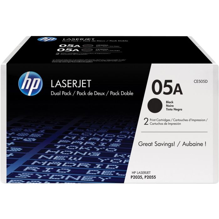HP Laserjet P2035/2055D/2055DN Toner Negro (Pack 2)
