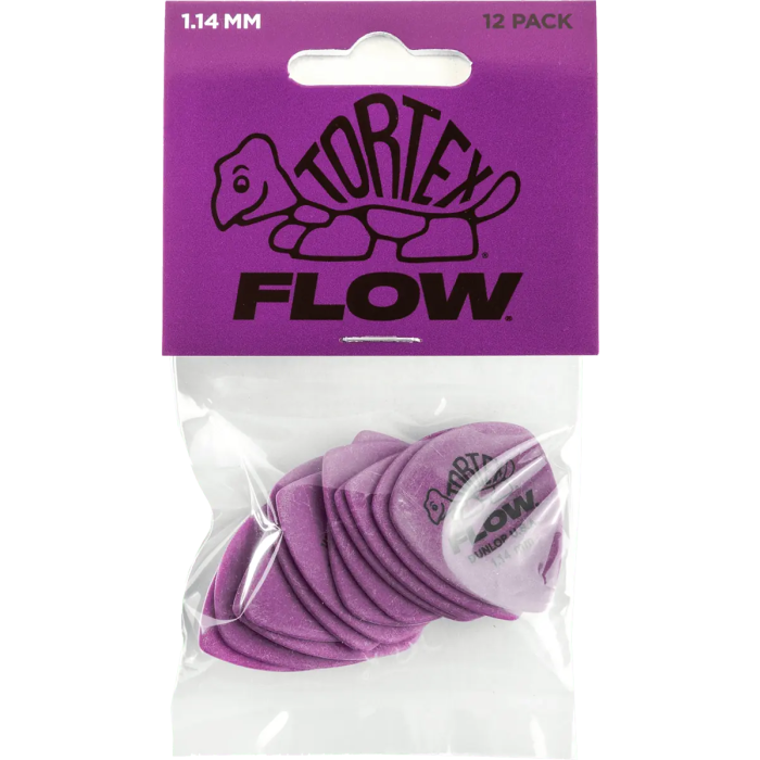Dunlop Púas Tortex Flow 1.14 mm Pack 12 Unidades 0 Dunlop Púas Tortex Flow 1.14 mm Pack 12 Unidades 0