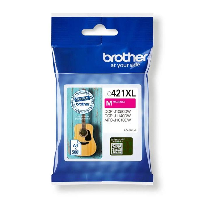 BROTHER Cartucho de tinta magenta de larga duracion LC421XLM para DCP-J1050DW / DCP-J1140DW / MFC-J1 2