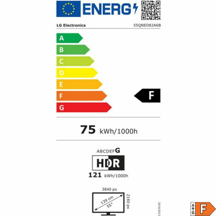 Smart TV LG 55QNED82A6B.AEU 4K Ultra HD 55" LED HDR Edge-LED QNED 25 Smart TV LG 55QNED82A6B.AEU 4K Ultra HD 55" LED HDR Edge-LED QNED 25
