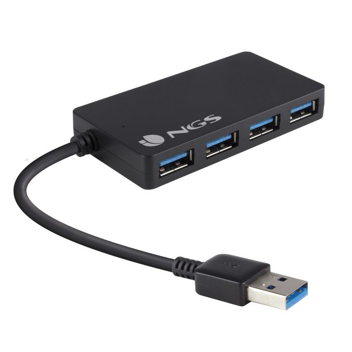 Hub USB 4 Puertos NGS iHub 3.0 Negro Hub USB 4 Puertos NGS iHub 3.0 Negro