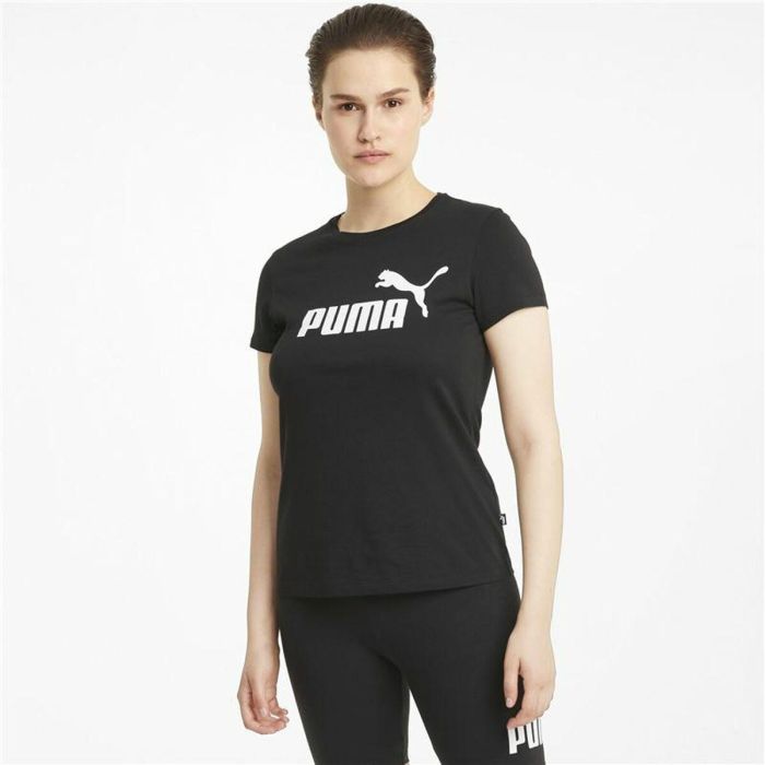 Camiseta de Manga Corta Mujer Puma LOGO TEE 586774 01 Negro S 3