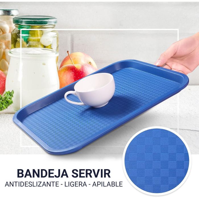 Bandeja de plástico para servicio 41.5x30.5 cm - My Bar (24 Unidades) 3 Bandeja de plástico para servicio 41.5x30.5 cm - My Bar (24 Unidades) 3