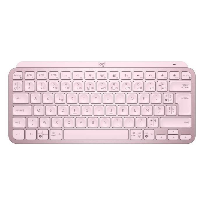 Teclado inalámbrico Logitech - MX Keys Mini - PINK - Compacto, Bluetooth, retroiluminado para MAC, iOS, Windows, Linux, Android Teclado inalámbrico Logitech - MX Keys Mini - PINK - Compacto, Bluetooth, retroiluminado para MAC, iOS, Windows, Linux, Android