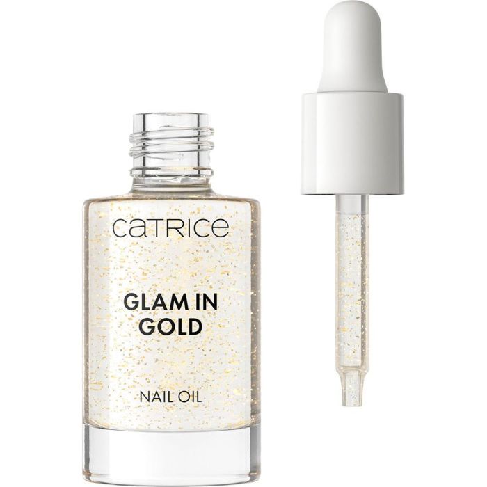 Catrice GLAM IN GOLD Aceite para Uñas y Cutículas con Partículas Doradas - 8 ml