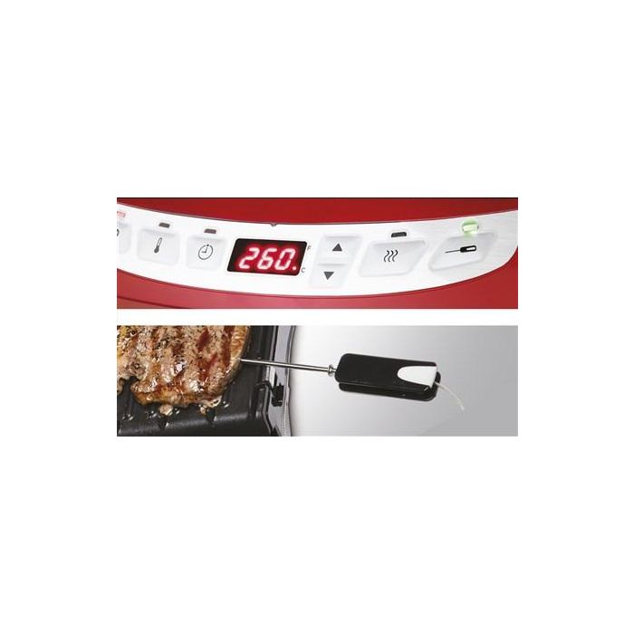George Foreman 24001-56 Grill Eléctrico de Precisión Evolve Rojo para 5 Raciones 6