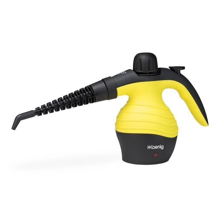 Limpiador a vapor manual HKoeNIG - 4,2 bares máx. - Capacidad 300 ml - Amarillo Limpiador a vapor manual HKoeNIG - 4,2 bares máx. - Capacidad 300 ml - Amarillo