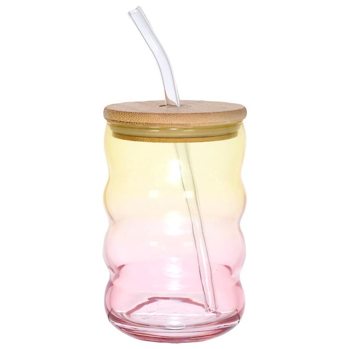 Tarro Vidrio Con Pajita 500 Ml Home Deco Factory 3 Tarro Vidrio Con Pajita 500 Ml Home Deco Factory 3