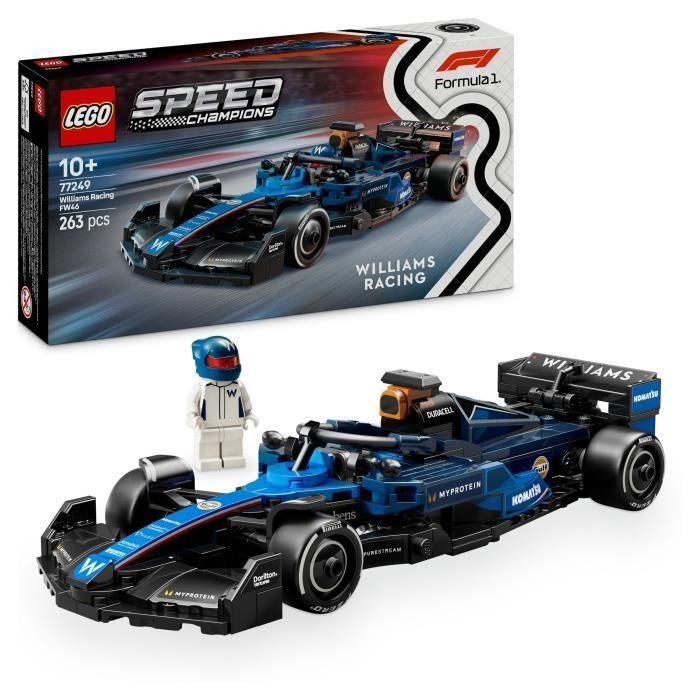 LEGO Williams Racing FW46 F1 Car Set de construcción para niños de 10 años