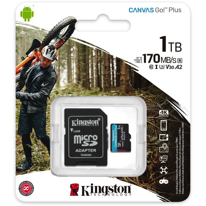Kingston Technology Canvas Go! Plus 1 TB MicroSD UHS-I Clase 10 4 Kingston Technology Canvas Go! Plus 1 TB MicroSD UHS-I Clase 10 4