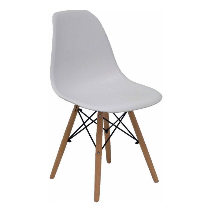 Piqueras y Crespo Pack de 4 Sillas Priego Blanco - Madera y Metal Piqueras y Crespo Pack de 4 Sillas Priego Blanco - Madera y Metal