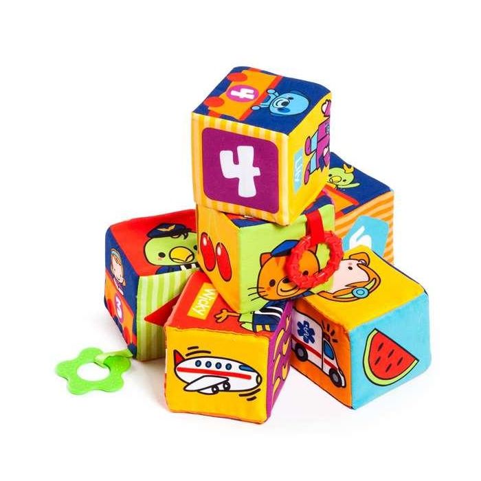 Molto Bolsa Cubos Aprendizaje de Tela 6 Piezas