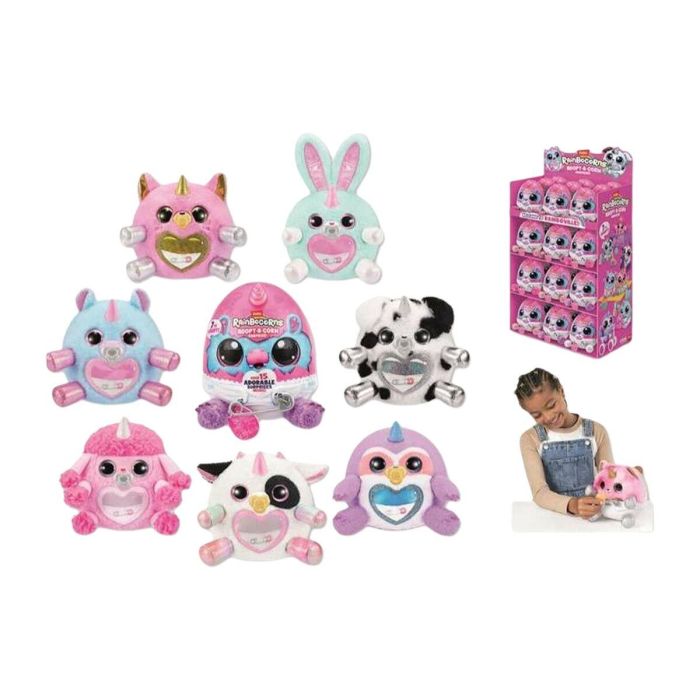 Peluche rainborcorns animales con cuerno de unicornio en huevo 1 Peluche rainborcorns animales con cuerno de unicornio en huevo 1