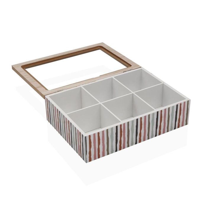 Caja para Infusiones Versa Ligne Madera 17 x 7 x 24 cm 1