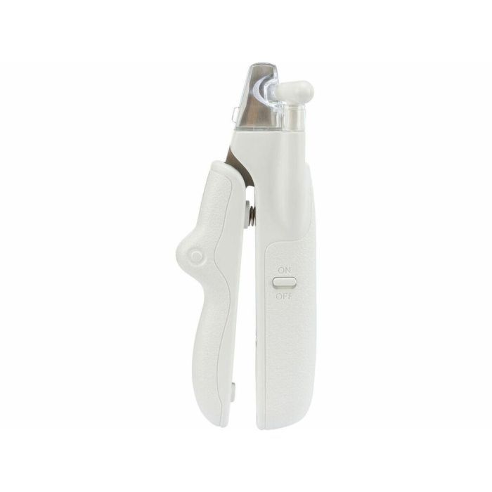 Cortaúñas con LED para Mascotas Trixie Acero Inoxidable Plástico 15 cm Blanco