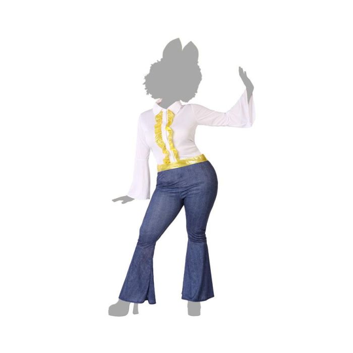 Disfraz Disco Mujer Años 70 Adulto Mujer Adulto XL 4