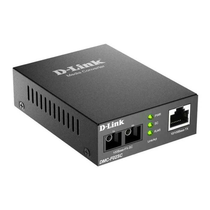 D-Link Convertidor Fibra Dmc-F02Sc, 100 Mbit/s, 10Base-T/100Base-TX a 100Base-FX, Negro 5 D-Link Convertidor Fibra Dmc-F02Sc, 100 Mbit/s, 10Base-T/100Base-TX a 100Base-FX, Negro 5