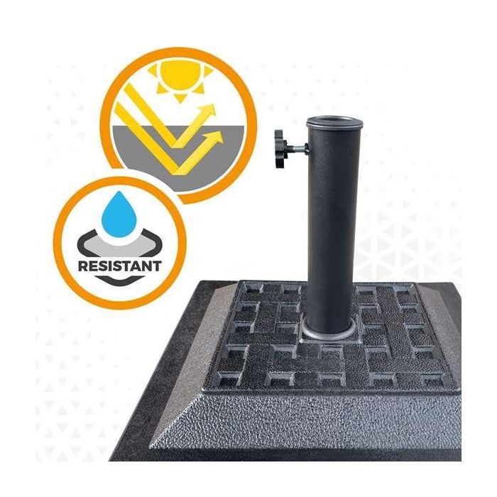 Color Baby Soporte de parasol poliresina 12 kgs 44x44 cm 5