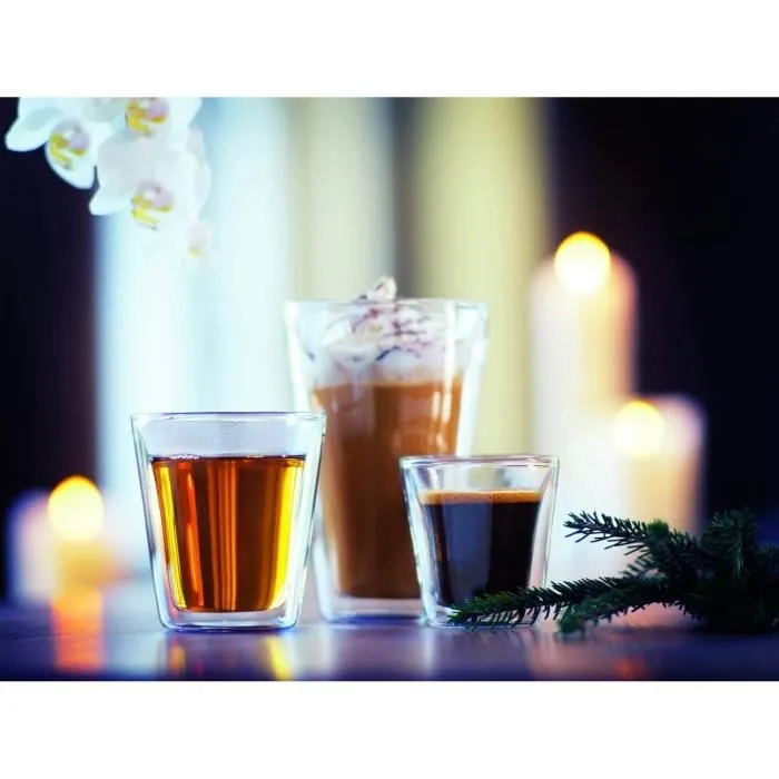 Bodum 0727015575131 Juego de 2 Vasos de Doble Pared 0,4L Transparente 3