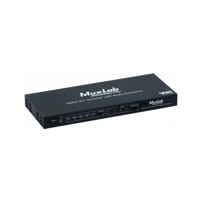 Selector Hdmi 4X1 4K/60 Con Extracción De Audio 0 Selector Hdmi 4X1 4K/60 Con Extracción De Audio 0