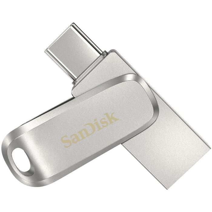 SanDisk Ultra Dual Drive Luxe 32GB USB 3.1 Type-C & Type-A, 150MB/s, Giratorio, Acero Inoxidable 0 SanDisk Ultra Dual Drive Luxe 32GB USB 3.1 Type-C & Type-A, 150MB/s, Giratorio, Acero Inoxidable 0
