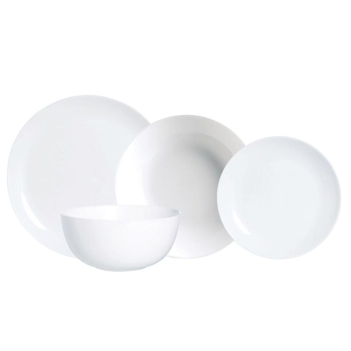 Luminarc Vajilla Diwali Opal Vidrio Templado 19 Piezas para 6 Personas Blanco - Apto Lavavajillas y Microondas - Hecho en Francia 0 Luminarc Vajilla Diwali Opal Vidrio Templado 19 Piezas para 6 Personas Blanco - Apto Lavavajillas y Microondas - Hecho en Francia 0
