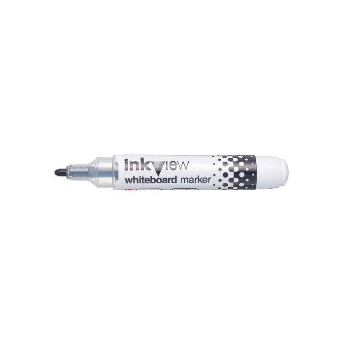 Marcador Pizarra Uni-Ball Inkview Conico Negro 12 unidades