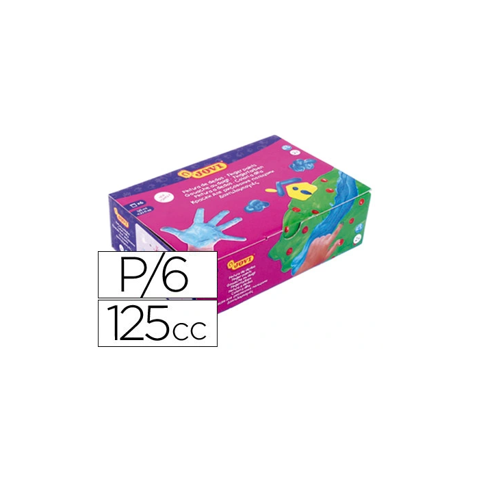 Jovi Estuche 6 Botes Pintura De Dedos 125 mL con Colores Surtidos 0 Jovi Estuche 6 Botes Pintura De Dedos 125 mL con Colores Surtidos 0