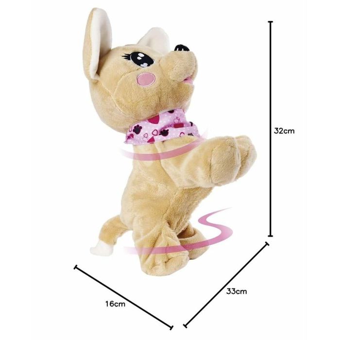 Chi Chi Love Peluche interactivo Baby Boo 30 cm Unisex Marrón y Rosa Juguete Niños y Niñas 3 años+ AUC4006592067885 6