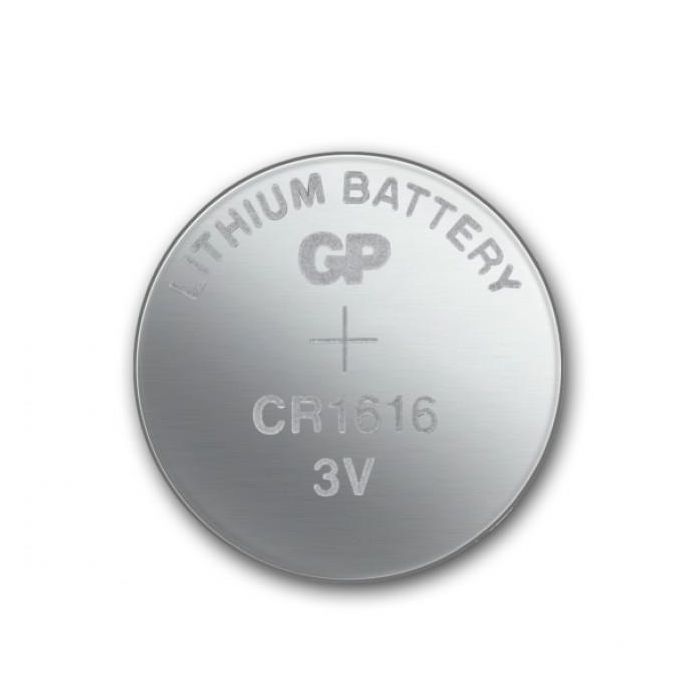 GP CR1616 Pila de Botón Litio, Pack de 5 Unidades, para Dispositivos Electrónicos, Calculadoras, Juguetes y Mandos 1