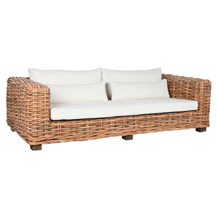Sofa Item Home DKD Home Decor Natural Crudo 98 x 64 x 220 cm Set de 4 1