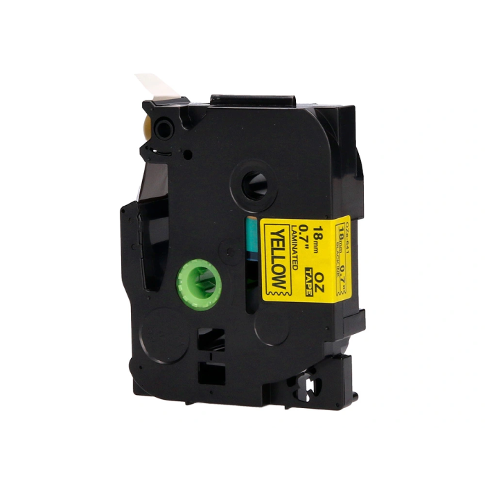 Q-connect Cinta Tze-641 Amarillo-Negro 18mm Longitud 8m Compatible Brother Consumible Rotuladora 100x20x70mm 3