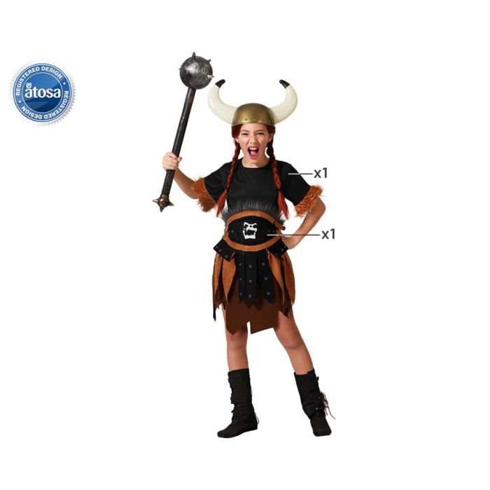 Disfraz Vikinga Guerrera Niña Infantil 7-9 Años Disfraz Vikinga Guerrera Niña Infantil 7-9 Años
