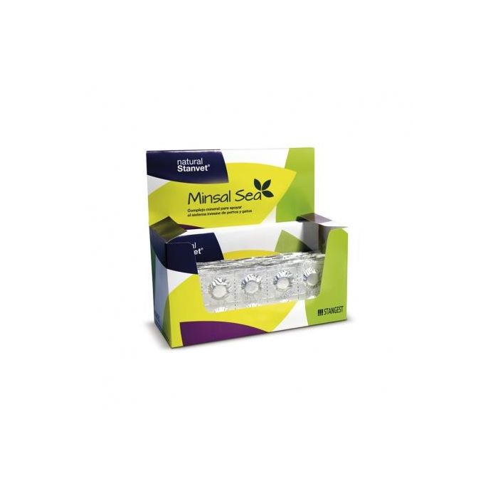 Stangest Minsal Sea para Perros y Gatos 96 Comprimidos Blister | Apoyo Inmune, Leishmania, Infecciones Viricas y Parasitarias