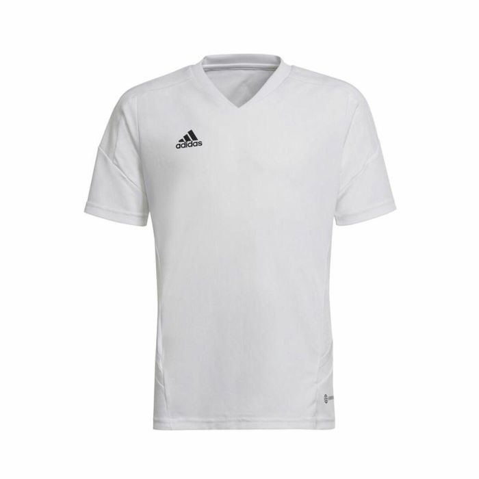 Camiseta de Fútbol de Manga Corta para Niños Adidas Con22 Blanco 0 Camiseta de Fútbol de Manga Corta para Niños Adidas Con22 Blanco 0