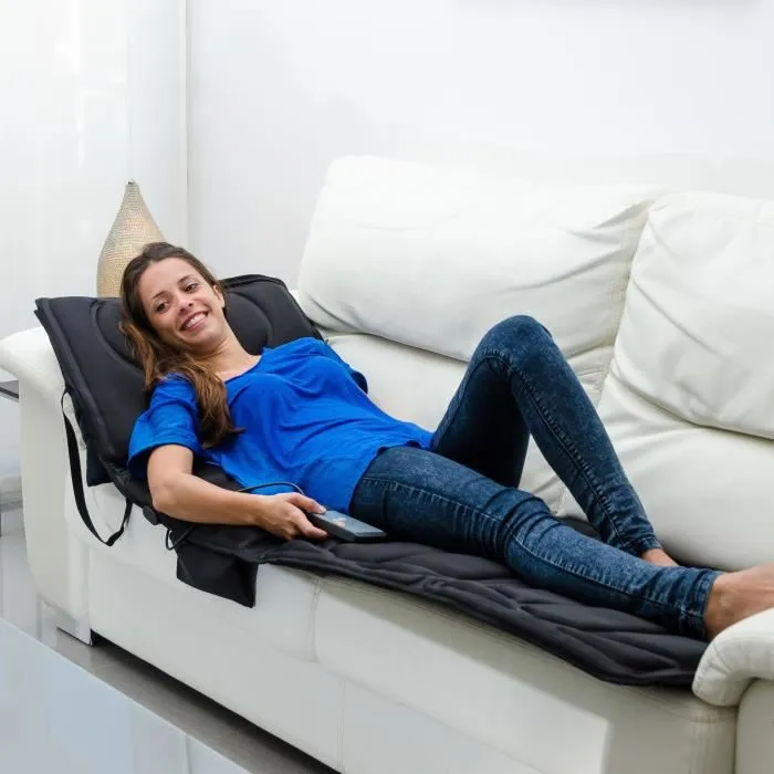 JOCCA Colchón de Masaje 6163 con 10 Motores, 5 Zonas de Masaje Específicas y Función de Calor, Masaje de Cuerpo Completo 1