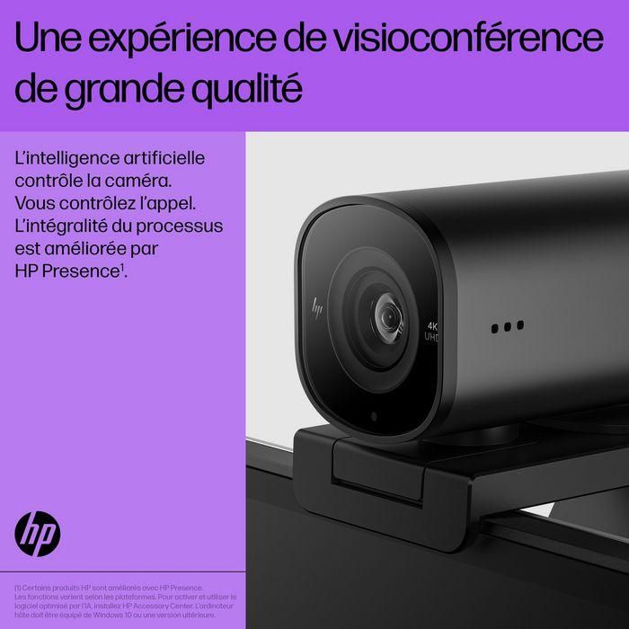 HP 965 Cámara Web Streaming 4K 8 MP, 3840 x 2160 Pixeles, USB 15